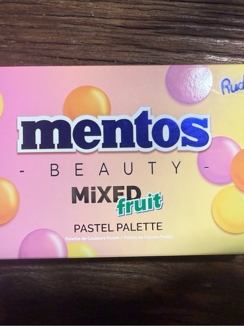 Mentos Beauty Mixed Fruit Pastel Palette - Pastel Pink & Yellow